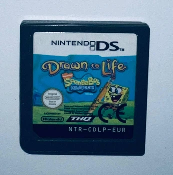 Drawn to Life SpongeBob SquarePants Edition,английская версия, без коробки - картридж для Nintendo DS, Б/У