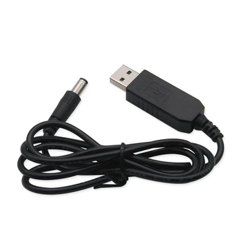 Повышающий переходник - USB кабель для роутера от повербанка. 5V в 12V, DC 2.1x5.5mm, USB 5V-->12V, 1м