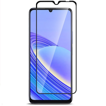 Защитное стекло Fiji Premium для TCL 40 SE (T610K2) полная проклейка Anti-Static черный