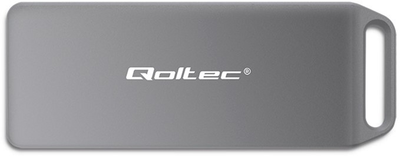 Kieszeń zewnętrzna Qoltec Mini M.2 SSD NVMe PCIe USB 3.1 2TB Grey (5901878522661)