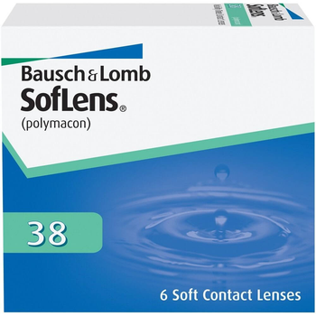 Контактні лінзи Bausch&Lomb SofLens 38 BC=8.7 DIA=14.0 PWR=-7.50 4 лінзи