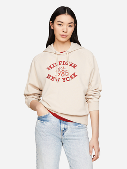 Bluza damska z kapturem oversize Tommy Hilfiger WW0WW42098-ACI M Beżowa (8720636806822)