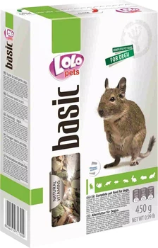 Корм для гризунів LoLo PETS повнораціонний корм для дегу 450 г (5904479717009)