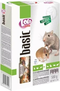 Корм для гризунів LoLo PETS повнораціонний корм для миші та піщанок 500 г (5904479714008)