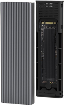 Kieszeń zewnętrzna Qoltec M.2 SSD NVMe PCIe USB 3.1 4TB Black (5901878526300)