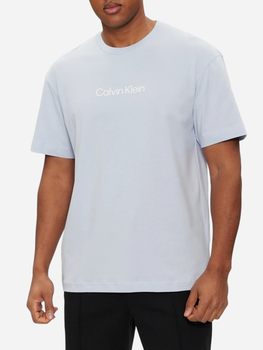 Футболка бавовняна чоловіча Calvin Klein K10K111346-PCX 2XL Сіра (8720109917260)