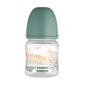 Canpol babies Пляшка антиколікова з широким отвором 120 мл Easystart MOUNTAINS - зелена 35/242_gre 5901691888005