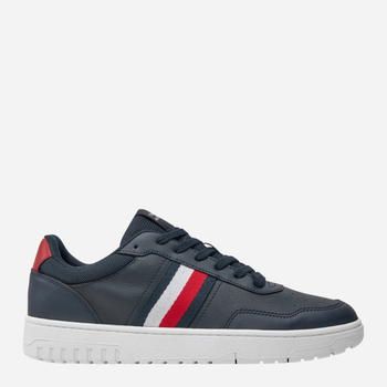 Sneakersy męskie skórzane Tommy Hilfiger FM0FM05116-DW5 41 Granatowe (8720636816067)