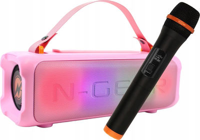 Портативна колонка N-Gear Bluetooth з мікрофоном Blazooka 703 Pink (8720589823150)