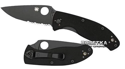 Карманный нож Spyderco Tenacious G-10 Black Blade C122GBBKPS (871169)
