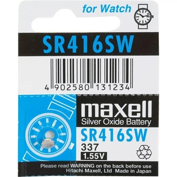 Батарейка таблетка MAXELL SR416SW-B1 (337) 1 шт