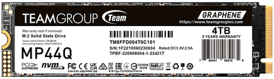 SSD диск Team Group MP44Q 4TB M.2 2280 PCIe 4.0 x4 3D NAND TLC (TM8FFD004T0C101)