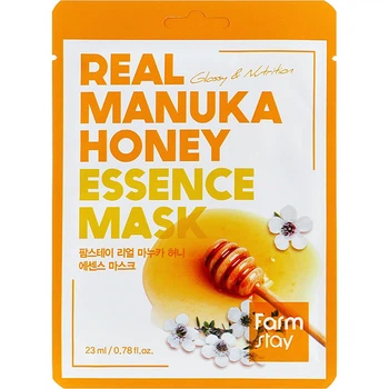 Тканевая маска для лица с экстрактом меда манука FarmStay Real Manuka Honey Essence Mask 23 ml