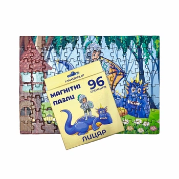 Магнітний дитячий пазл А4 "Лицар" 96 елементів