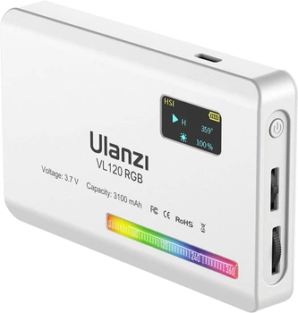 RGB Накамерное светло Ulanzi VL120RGB White 120 LED 2500-9000K CRI 95+