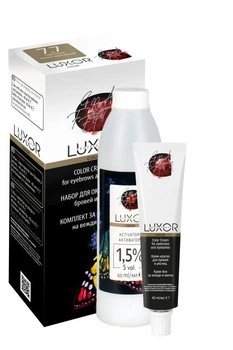 Крем-краска для бровей и ресниц LUXOR Professional 4.01 Графит 100 мл