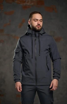 Чоловіча утеплена куртка Softshell Intruder 0196 M Сірий (IN-0196/04 B)