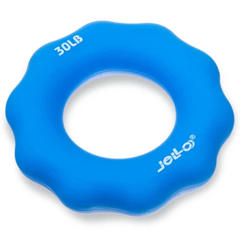 Эспандер кистевой (1шт) JELLO FI-1786 (силикон, нагрузка 30LB, цвет синий)