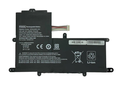 Аккумулятор для ноутбука HP PO02XL Stream 11-R 7.4V Black 4800mAh OEM