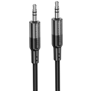 Кабель HOCO Spirit transparent AUX audio cable UPA27 |1.2M| Black