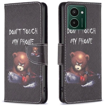 Чехол с рисунком Deexe Color Wallet для HMD Pulse / Pulse Plus - Bear