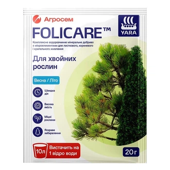 Удобрение для хвойных растений Yara Folicare Весна-Лето 20 г