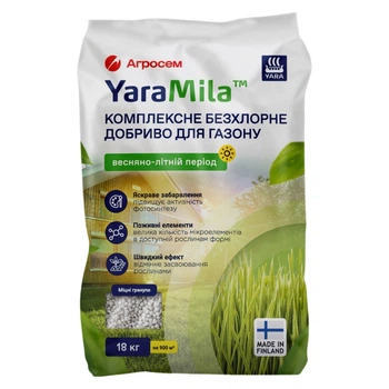 Добриво YaraMila (Яра Міла) для газону 18 кг, Весна - Літо