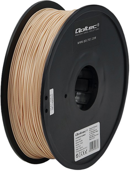 Profesjonalny filament do druku 3D Qoltec PLA PRO 1.75 mm 1 kg Skin (5901878506760)