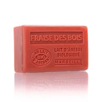 Парфюмоване мило Label Provence 60 LAIT D'ANESSE BIO Fraise Des Bois (Лісова суниця) SAV610