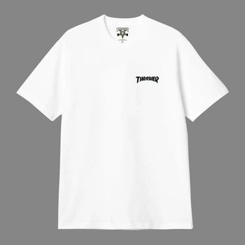 Футболка унісекс Thrasher з малюнком коси розмір S білого кольору