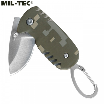 Складний ніж брелок Mil-Tec На карабіні Піксель EINHANDMESSER KEY RING (15318900)