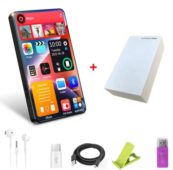 Сенсорний музичний плеєр MP3/MP4 Yophoon X20 New UI з Bluetooth 5.0 та вбудованою пам'яттю 16 Гб + аксесуари, чорний (87725319)
