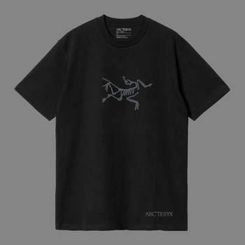 Футболка унисекс Arcteryx с маленьким логотипом размер M черного цвета