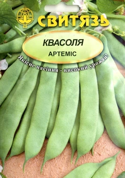 Семена фасоль спаржевая кустовая зеленая Артемис 15 г СВИТЯЗЬ 489