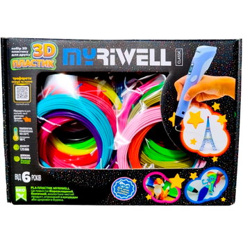 Набір PLA пластику для 3D ручки Myriwell Classic 100 м 20 кольорів [105157]