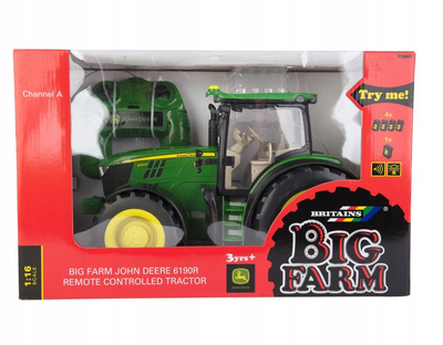 Traktor Tomy Britains John Deere Big Farm ze światłami i dźwiękiem (036881428374)