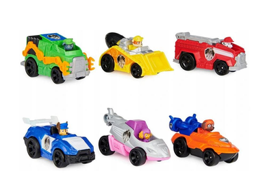 Zestaw samochodowy Spinmaster Nickelodeon Movie Cars Paw Patrol 6 szt (778988330784)