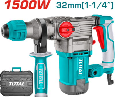 Перфоратор Total TH1153256 SDS-Plus 1500 Вт 0-950 об/хв 5.5 Дж 0-4500 уд/хв