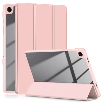 Чехол - книжка Glass Magnet Flip Cover для Samsung Galaxy Tab A9 Plus pink