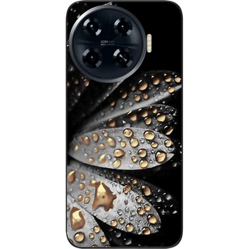 Силіконовий чохол SMTT для Tecno Spark 20 Pro Plus (KJ7) з картинкою Квітка