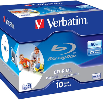 Dyski Verbatim BD-R DL Blu Ray 50 GB 6x 10 szt (0023942437369)