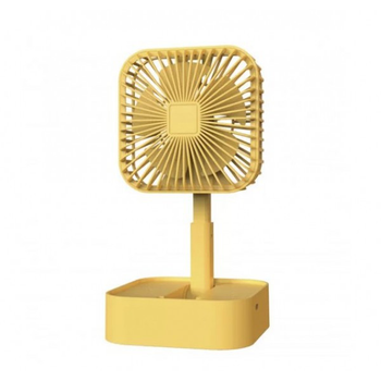 Портативний настільний міні вентилятор Mini Fan JY-1129 USB Жовтий