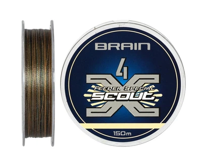 Шнур тонучий Brain Scout 4X 150м Camo 0,128мм
