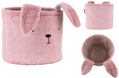 Корзина для хранения Kite Lovely Rabbit 30х25 см плюшевый Розовый (K24-3100M-1)