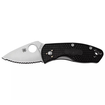 Складаний ніж Spyderco Ambitious 8Cr13MoV serrated black C148SBK