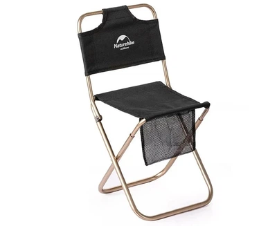 Стул складной со спинкой Naturehike MZ01 black NH18M001-Z