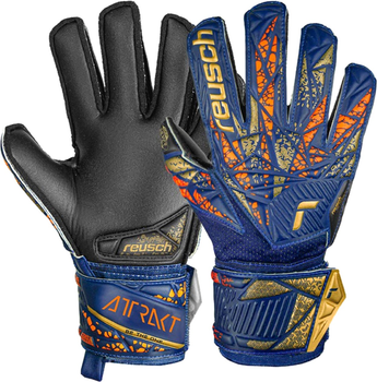 Рукавички футбольні воротарські Reusch Attrakt Silver Junior 5472215 4411 розмір 4.5 Сині (4060485478769)