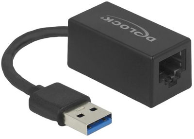 Адаптер Delock USB Type-A - RJ45 Black (4043619659036)