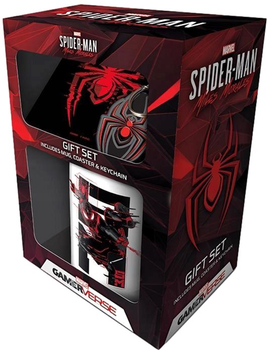 Zestaw prezentowy Pyramid Marvel Spider-man Miles Morales kubek 315 ml + podkładka + brelok (5050293859446)