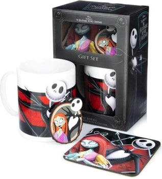 Подарунковий набір Pyramid Halloween Night Jack and Sally кружка 300 мл + підсклянник + брелок (5050293855394)